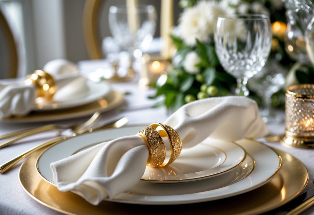 You are currently viewing Sådan skaber du den perfekte borddækning med guld servietringe